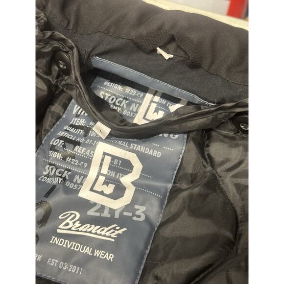 Brandit Large Black Lined Army Military Parka Jacket 217-3 Outdoor Gorpcore - Picture 5 of 16